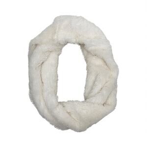 BP. Fluffy White Soft Faux Fur Infinity Scarf